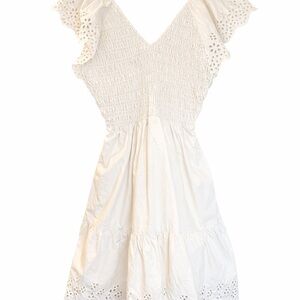 GAP White Eyelet Midi Dress